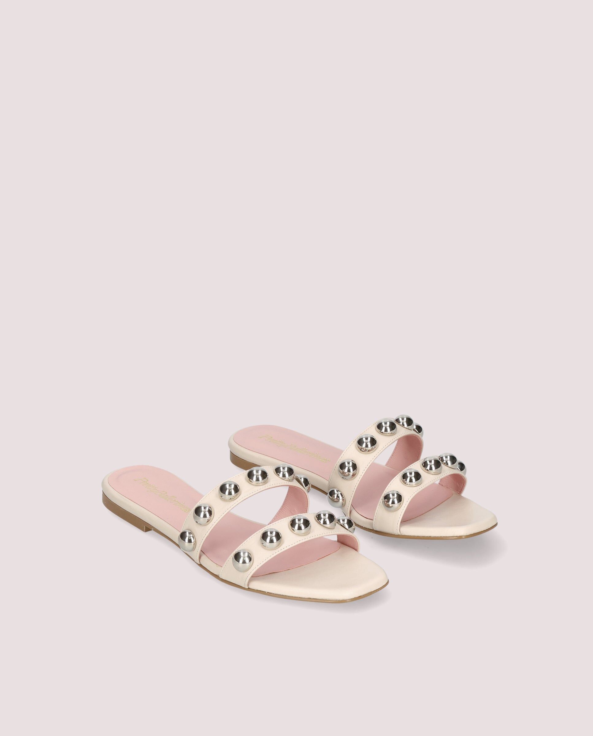 1PB0611-133 [PRETTY BALLERINAS] White Island Leather Sandals #53467_004 (EU)