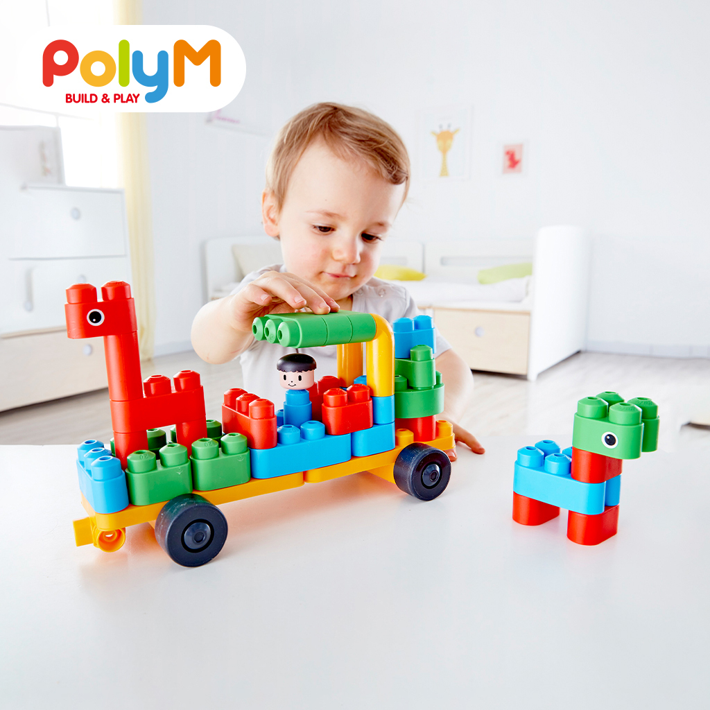 PolyM 動物園管理員/汽車積木組