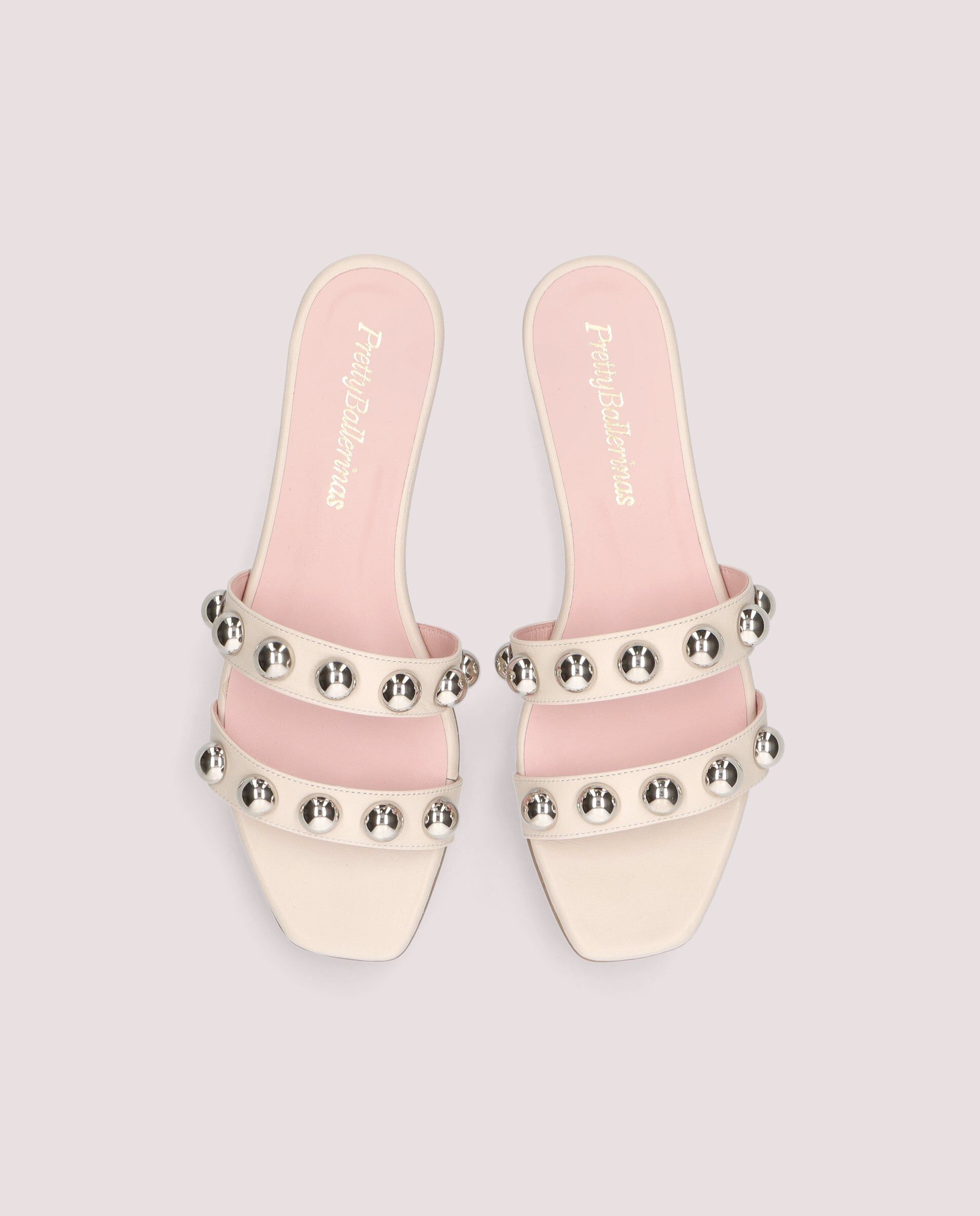 1PB0611-133 [PRETTY BALLERINAS] White Island Leather Sandals #53467_004 (EU)