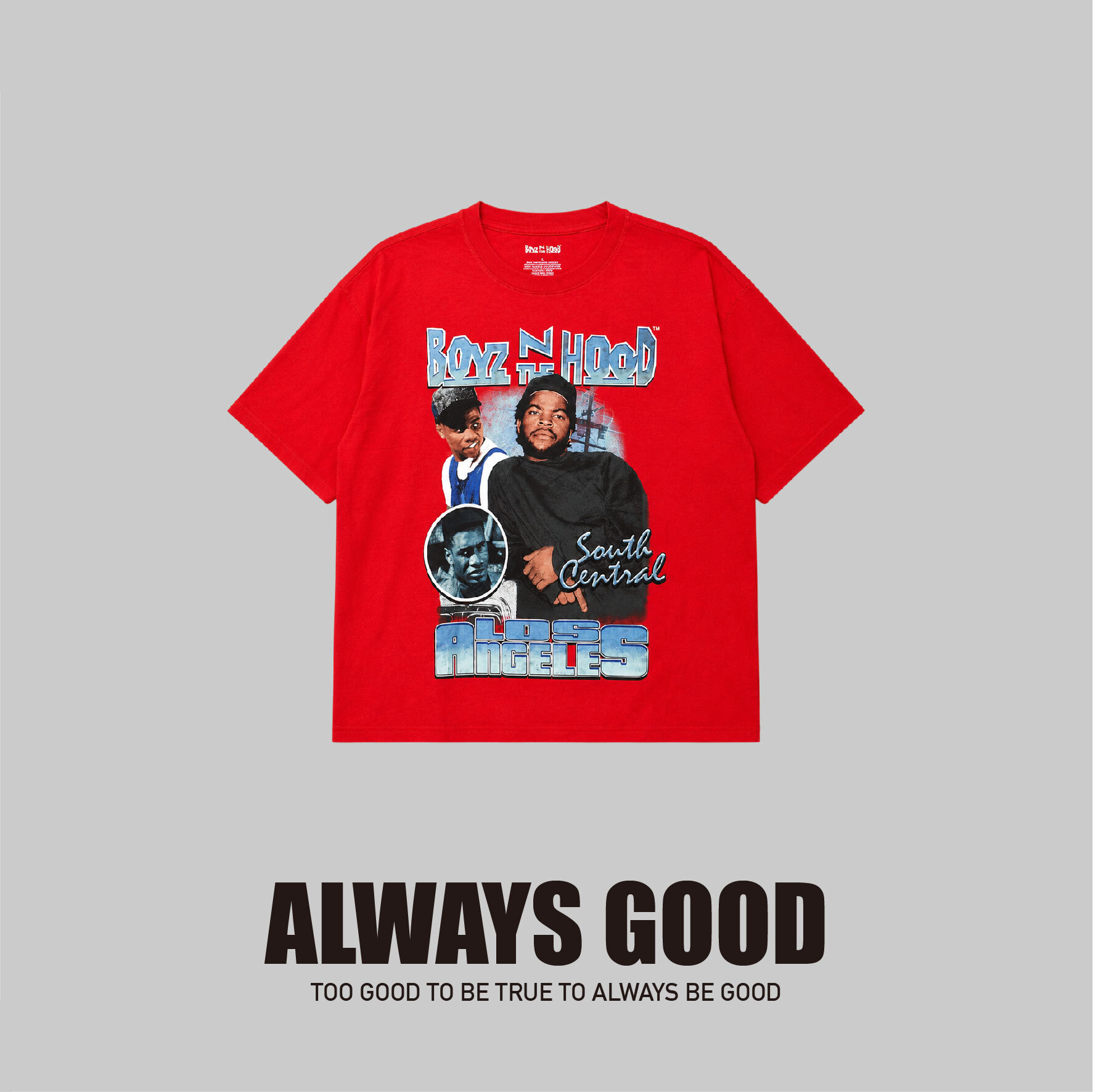 『Always_Good』Boyz N The Hood 刺繡 短TEE
