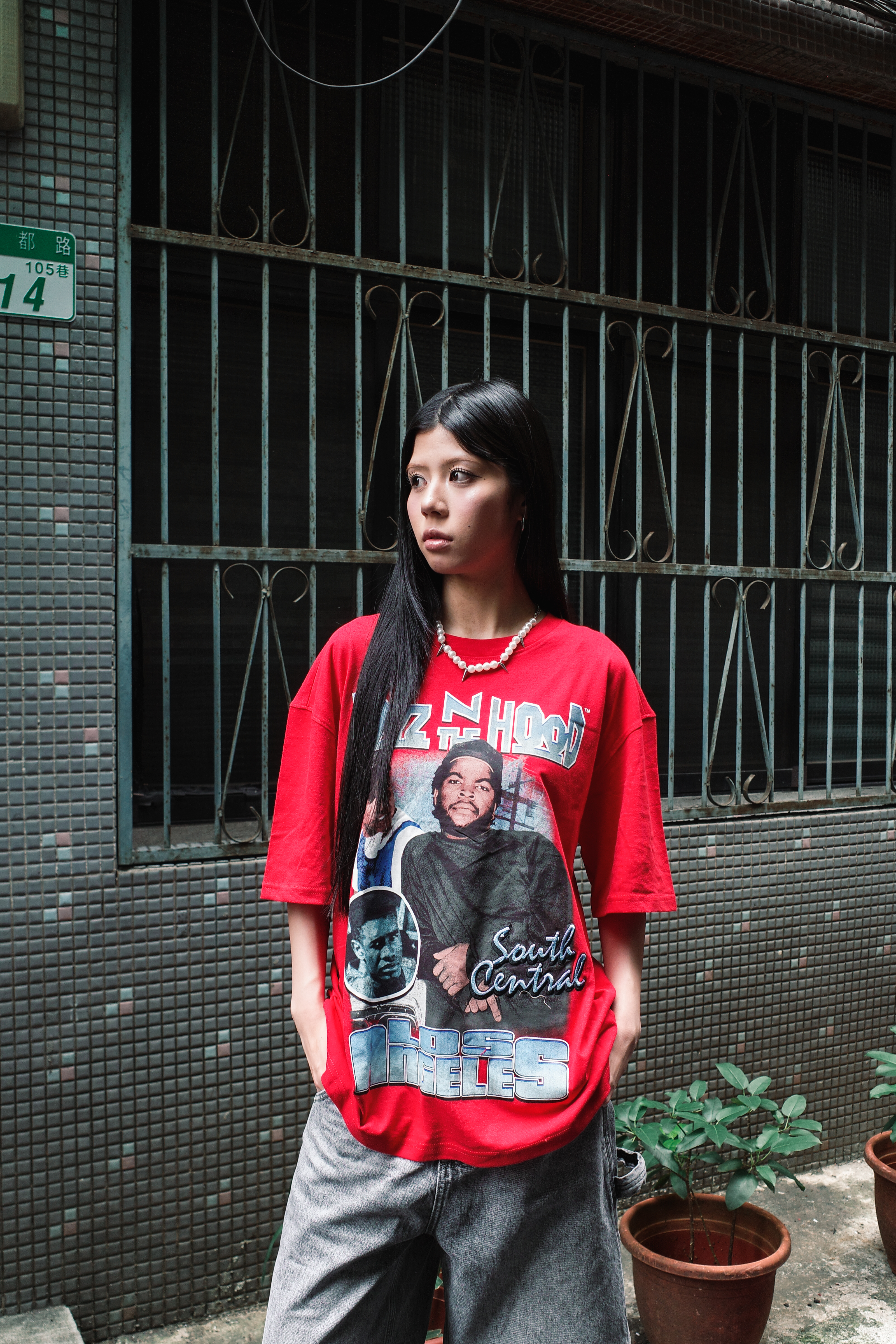 『Always_Good』Boyz N The Hood 刺繡 短TEE