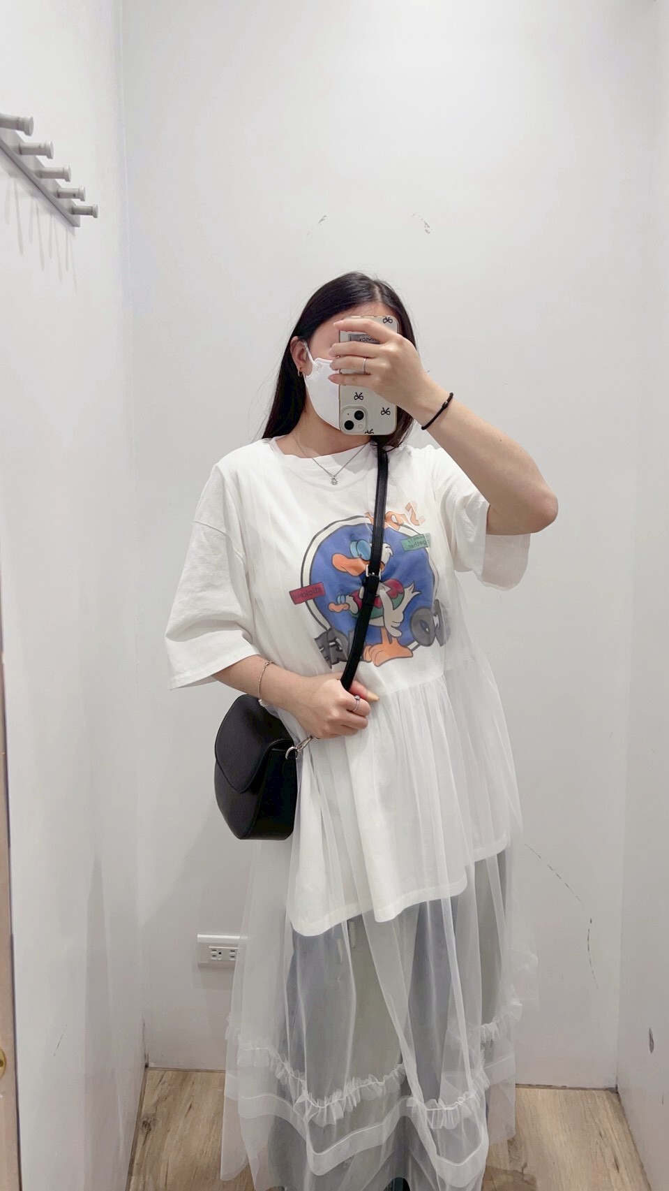 日系透紗背心長洋