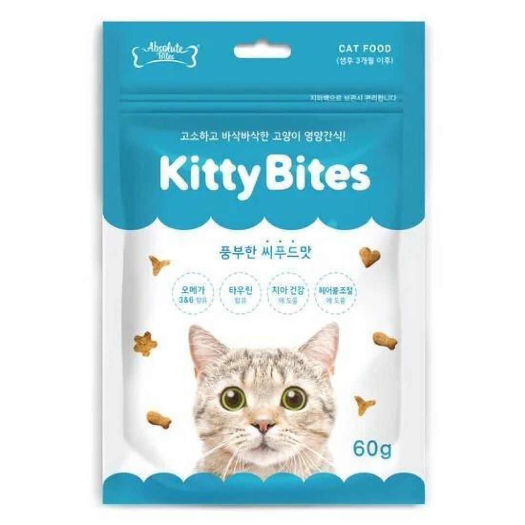 Absolute Kitty Bites Seafood cat treats 60g