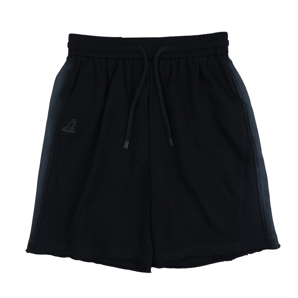 KANGOL 短褲 黑色 鬚邊 休閒短褲 中性 6625155020