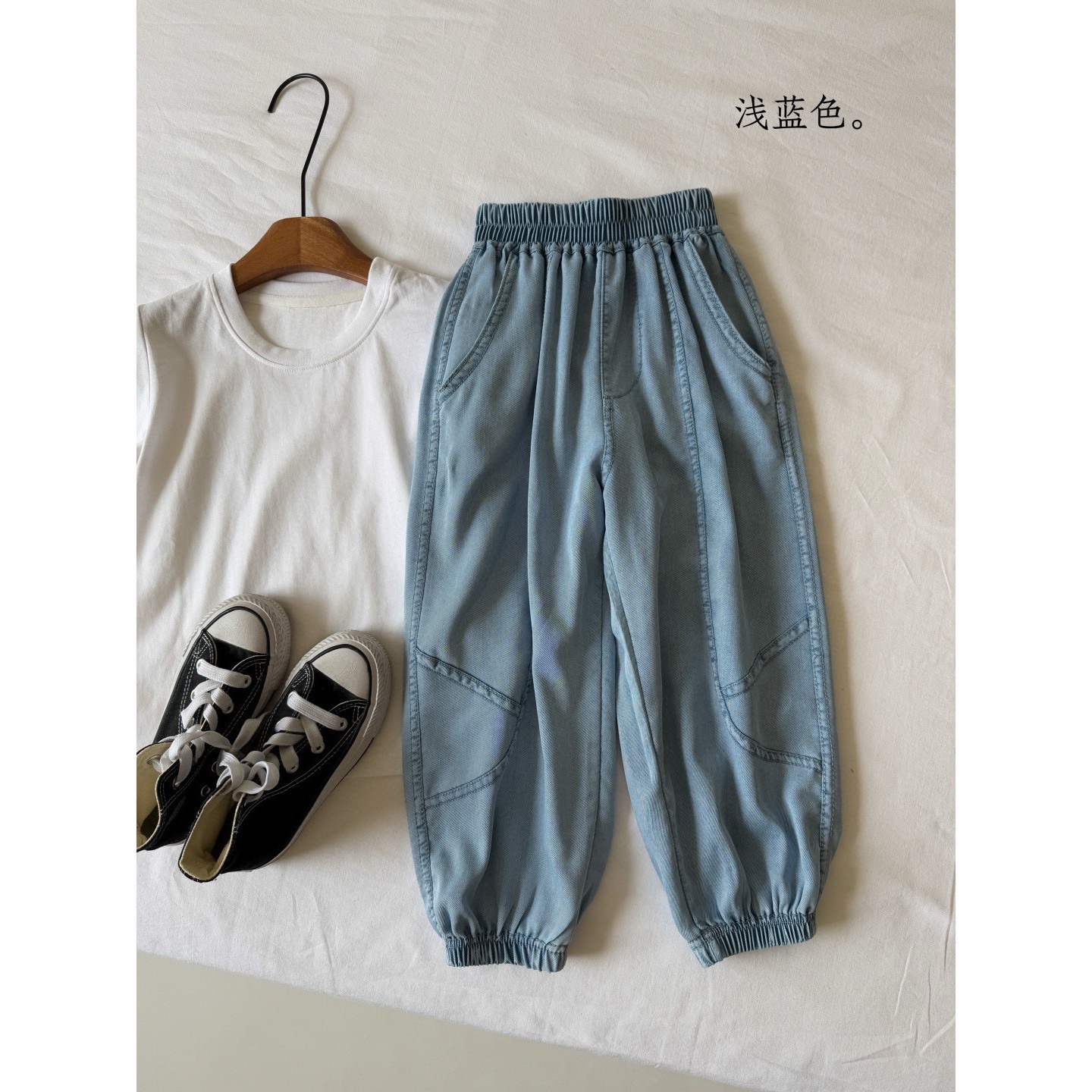 兩色夏天舒服天絲牛仔褲