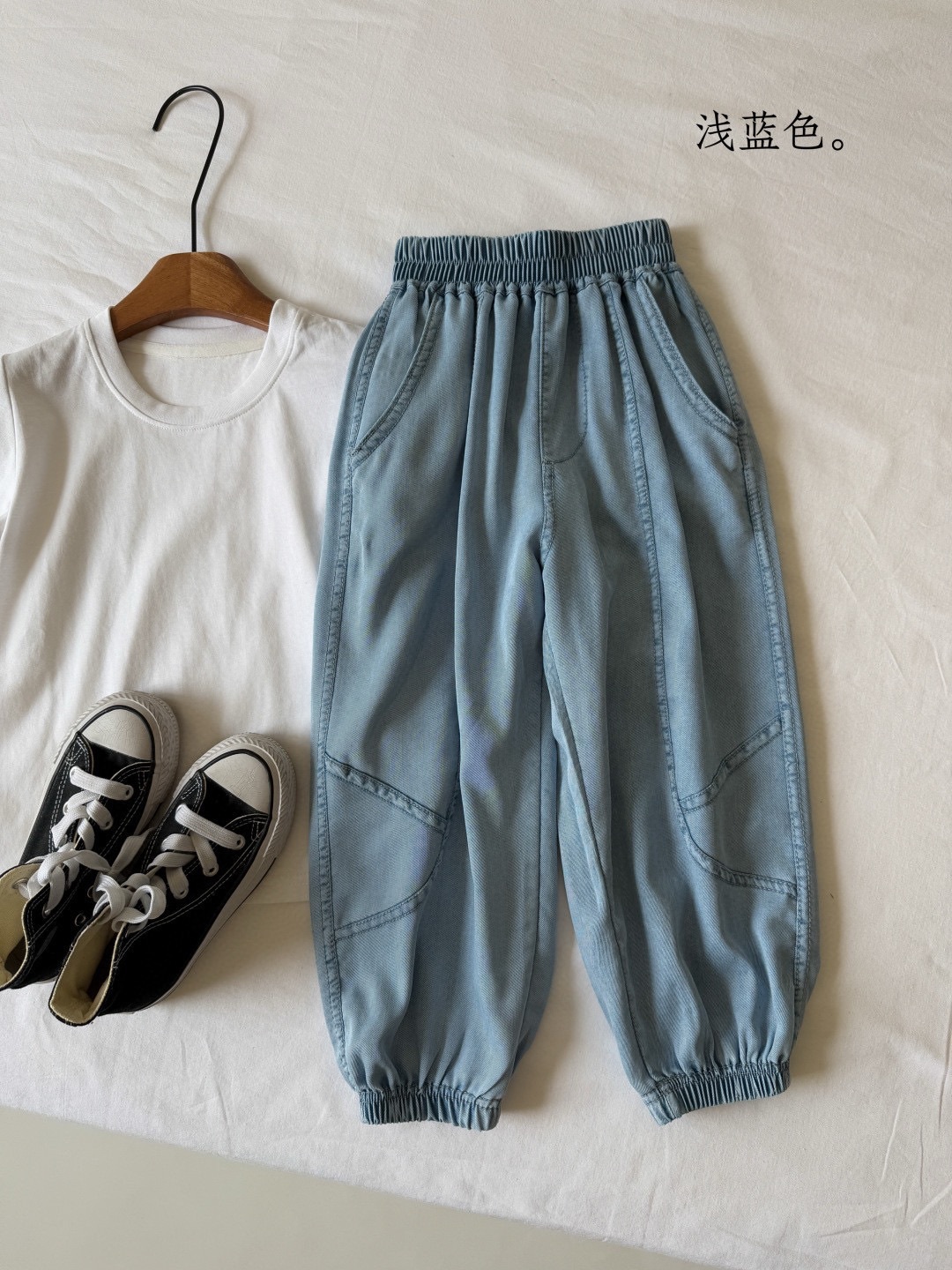 兩色夏天舒服天絲牛仔褲
