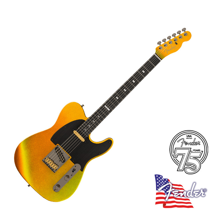 Fender USA 75th 週年 Ultra II Telecaster Liquid Gold 電吉他