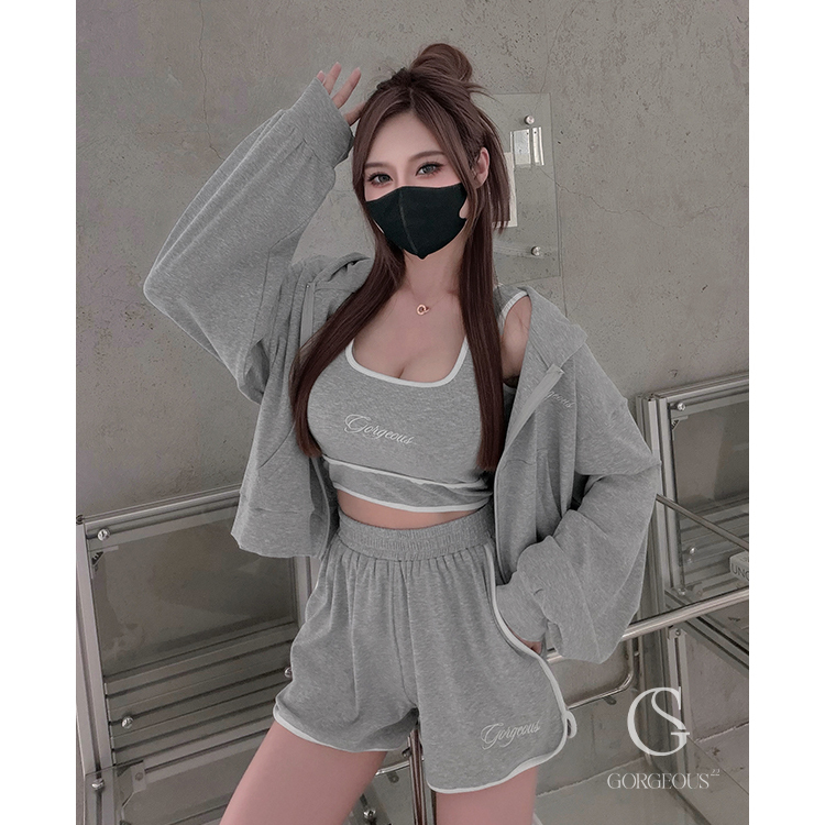 G9853 「星球軌道-一圈360°撞邊BRA TOP」