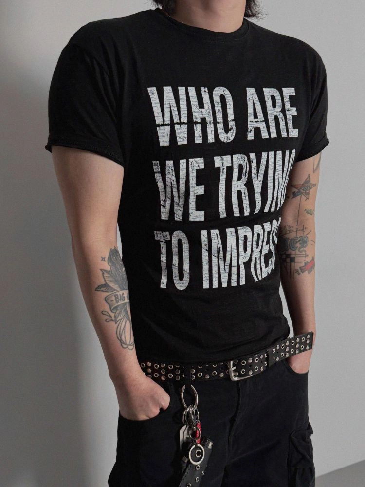 Impress Lettering Short Sleeve T-shirt