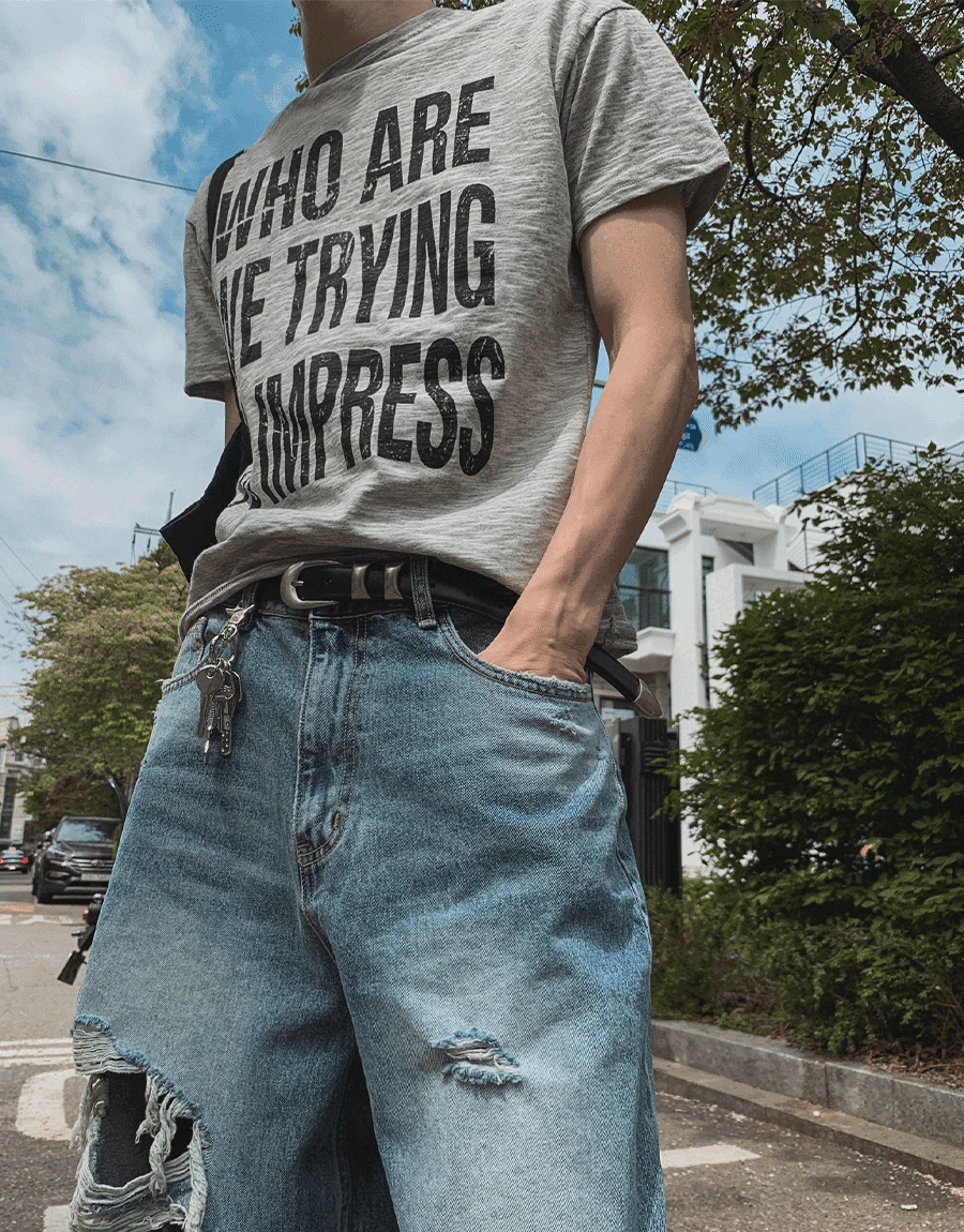 Impress Lettering Short Sleeve T-shirt