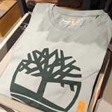 [S] TIMBERLAND GREEN/BLACK KENNEBEC RIVER SHORT SLEEVE TREE LOGO T-SHIRT, TB0A5YP7-EYM (STL25)