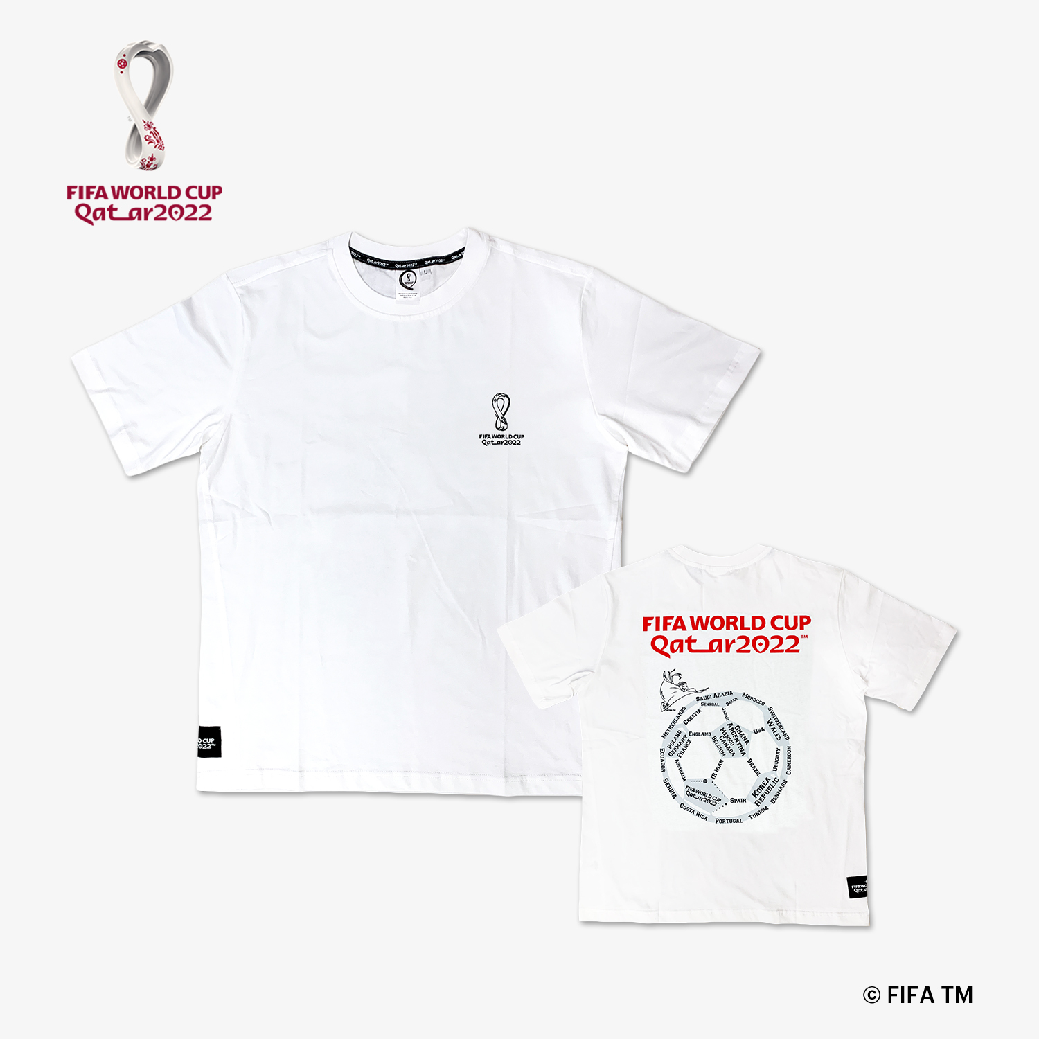 世界盃足球賽-短袖T-shirt-足球款-白