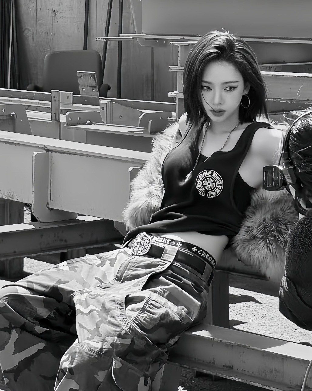 <金珍妮同款>Chrome Hearts 克羅心 經典馬蹄十字 黑白四角褲 內褲 一入