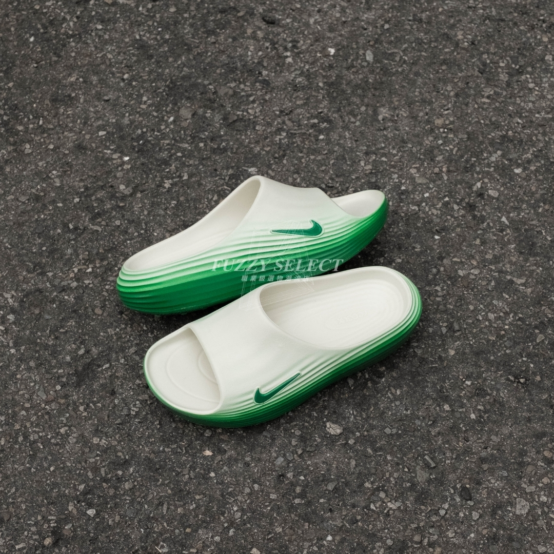 【逢甲 FUZZY】Nike ReactX Rejuven8 "White Green" 防水拖 白綠 HV4479-303