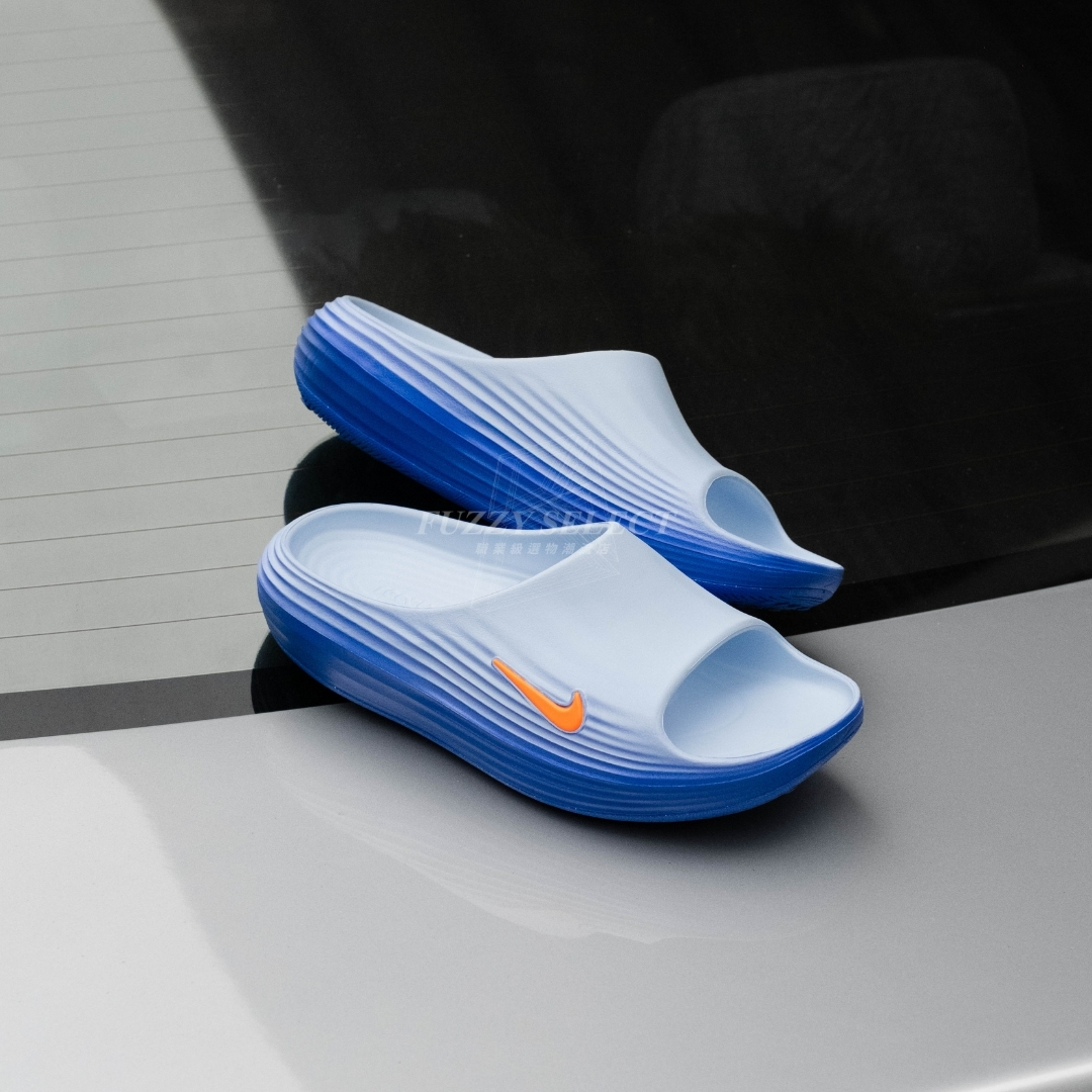 【逢甲 FUZZY】Nike ReactX Rejuven8 "Hydrogen Blue" 防水拖 藍橘 HV4479-405