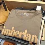 [S] TIMBERLAND BEIGE NORTHWOOD LOGO SHORT SLEEVE TSHIRT, TB0A5YNK-BK0 (STL27)