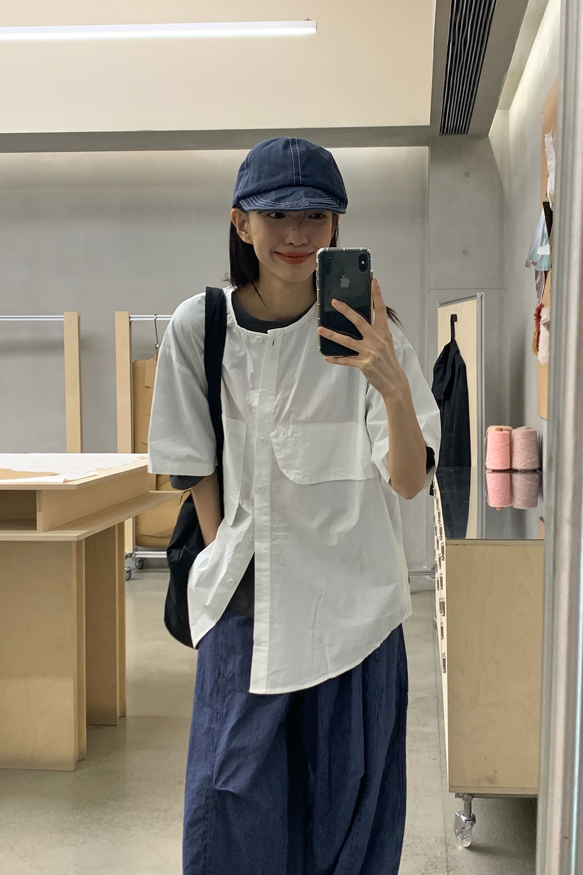 日系薄款圓領造型短襯 3色