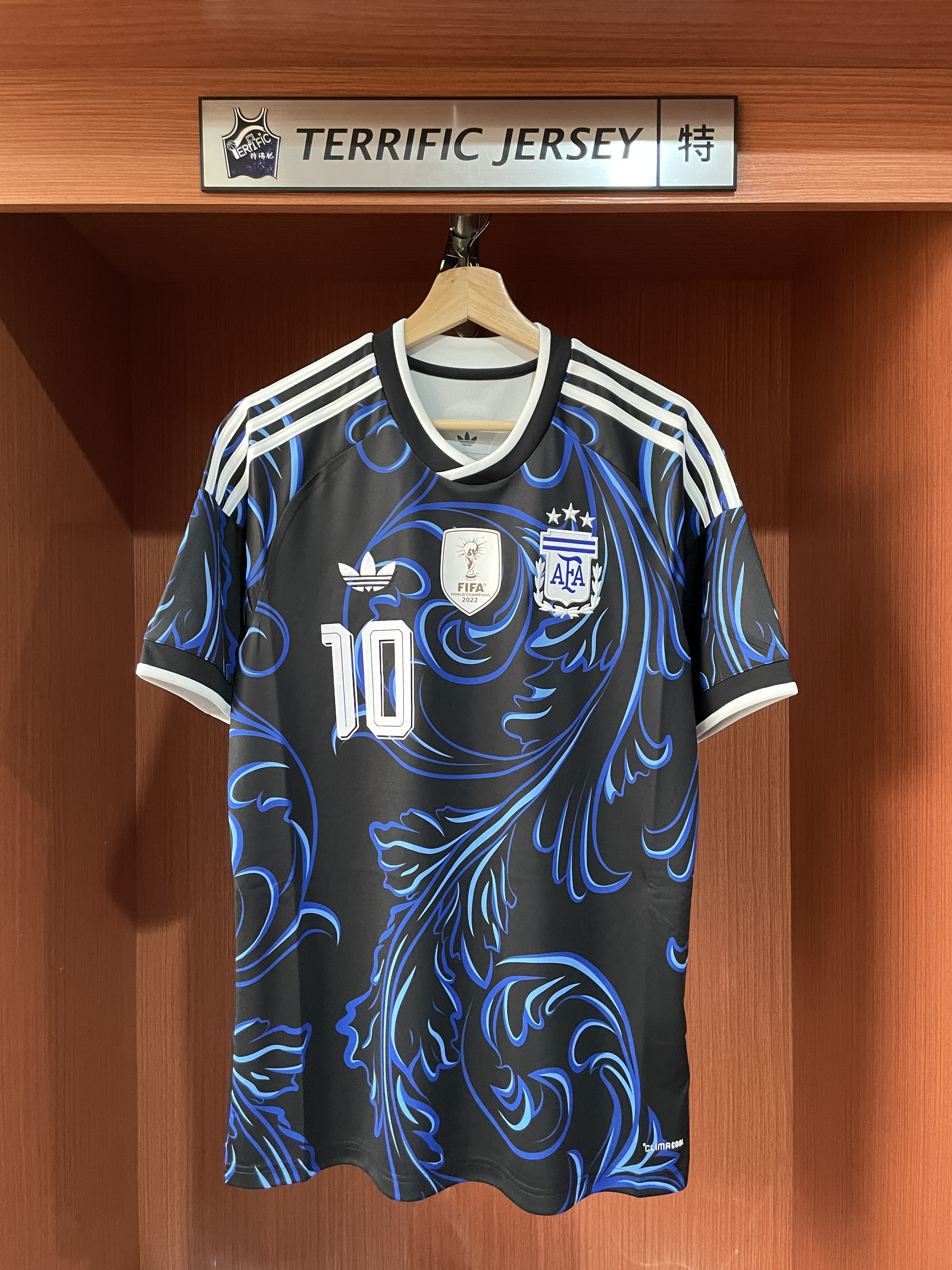 FIFA足球 Lionel Messi 阿根廷深藍 客場 2026 世界盃 Away Adidas Replica Jersey 球迷版 燙印 全新