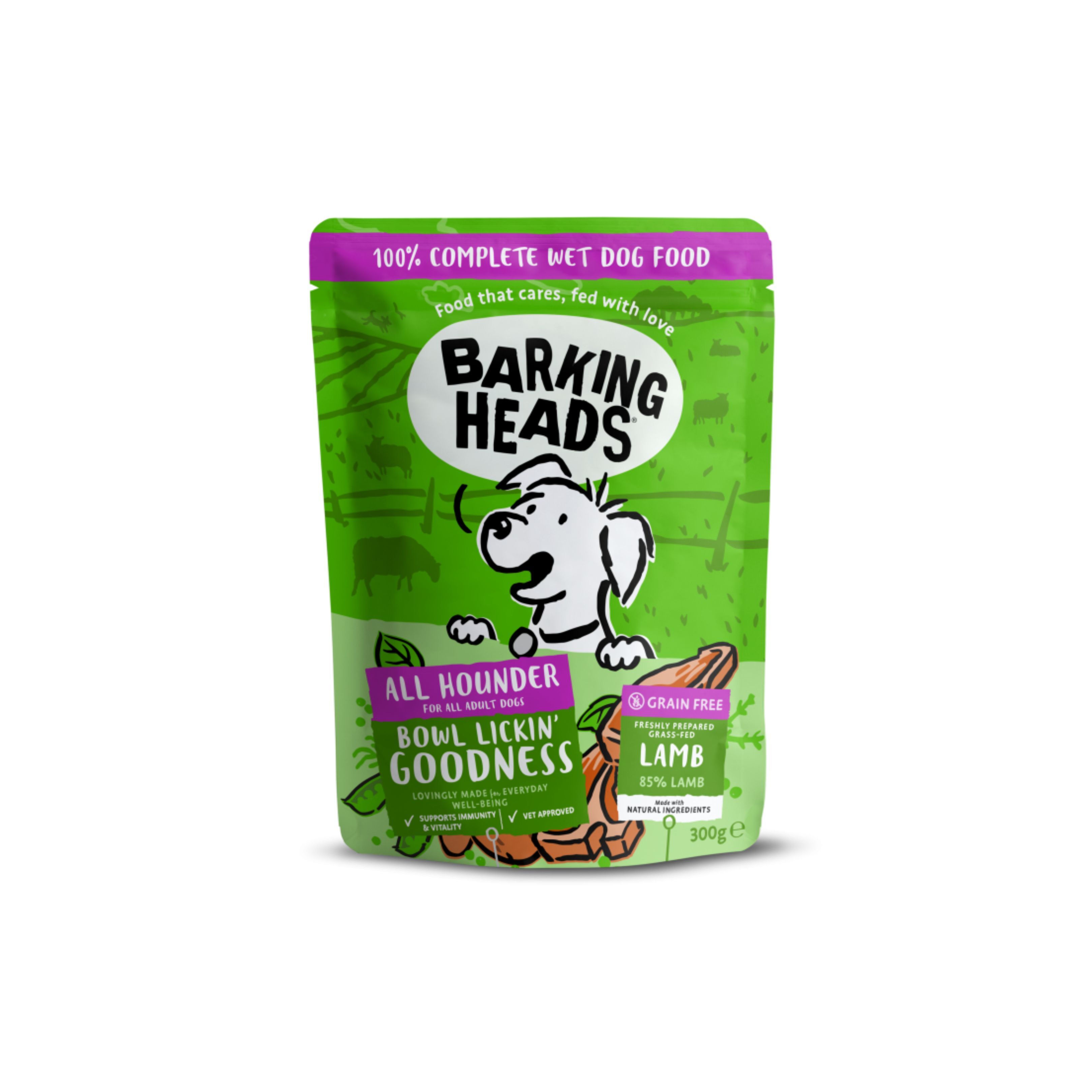 Barking Heads 無穀物犬隻食用濕包 (羊肉)