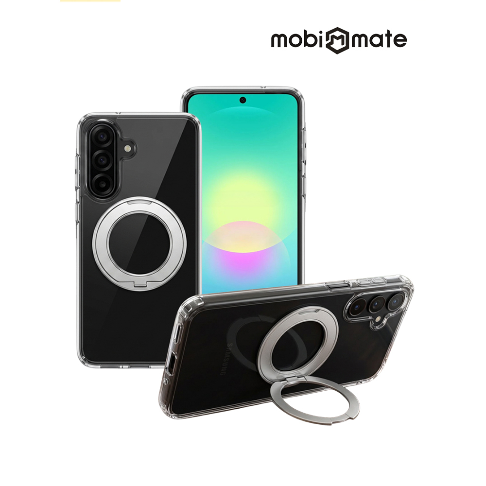 Mobi Mate 三星A27磁吸旋轉支架保護殼-透明