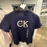 [S] CALVIN KLEIN BARITONE BLUE NYC MONNOGRAM GRAPHIC CLASSIC TSHIRT, 47F868G-501 (SCK877)