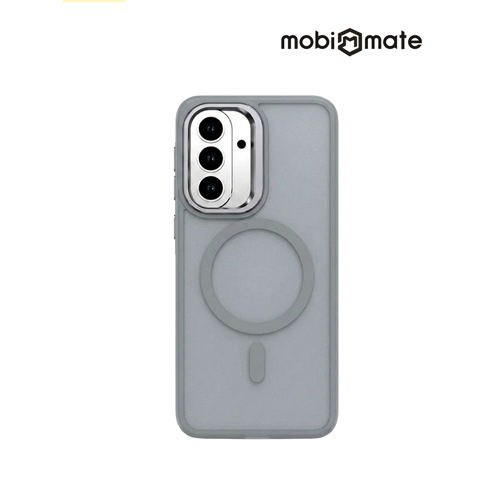 Mobi Mate 三星A27鏡頭支架磁吸保護殼-霧灰