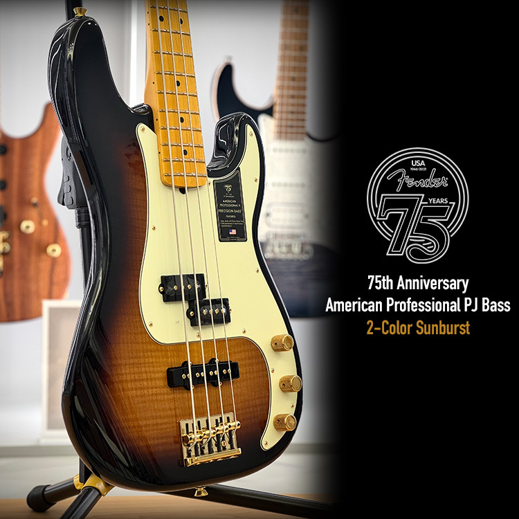 Fender USA 75th 週年 Professional PJ Bass 2TS 電貝斯