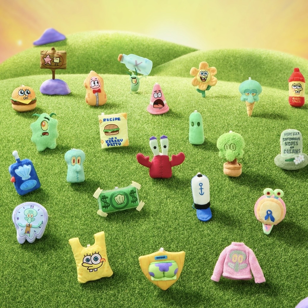 海綿寶寶 比奇堡 冰箱貼 比奇堡有什麼系列 BIKINI BOTTOM 毛絨貼貼 盲盒 隨機