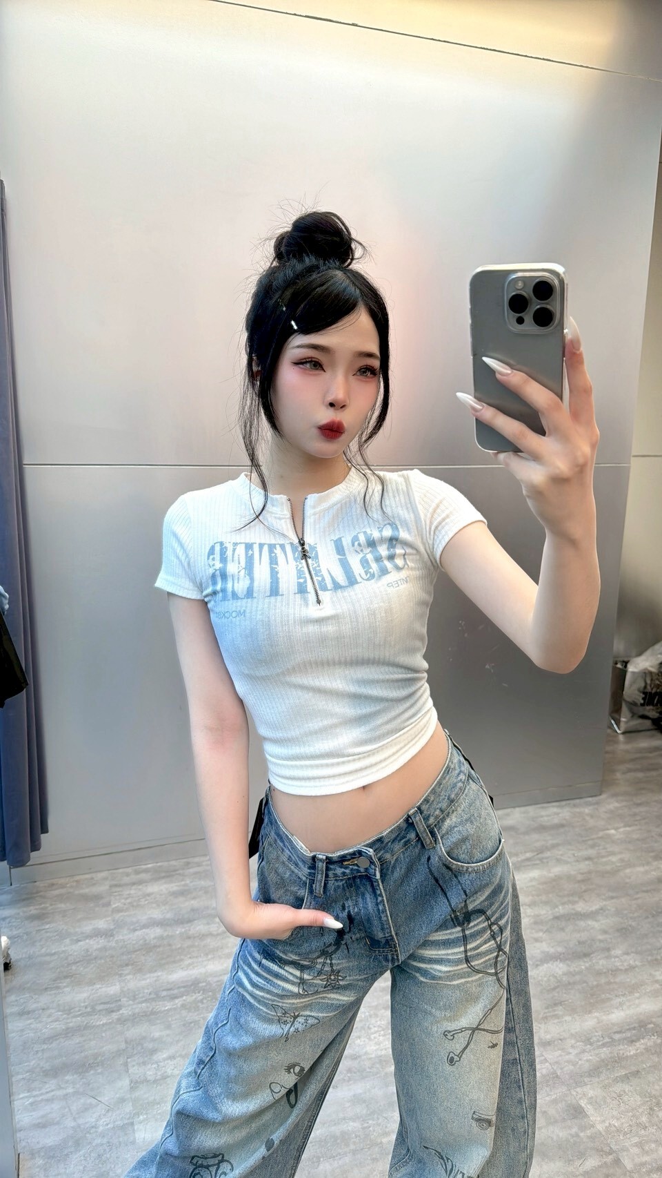坑條拉鍊T