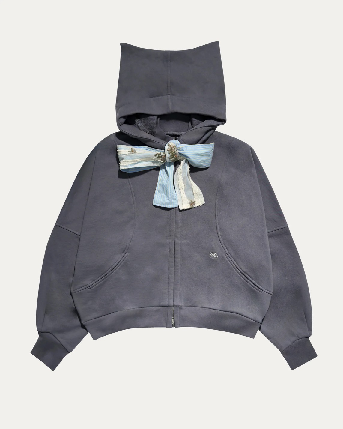 PCES 05 Cropped Cat Hoodie Jacket Yellow
