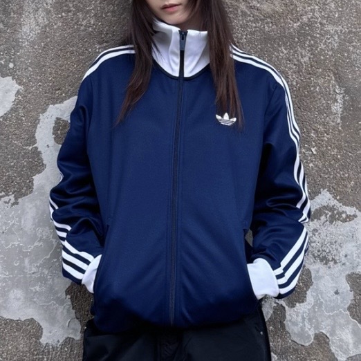 ADIDAS ORIGINALS 深藍 三線外套 休閒 運動 雙拉鍊  KE3526