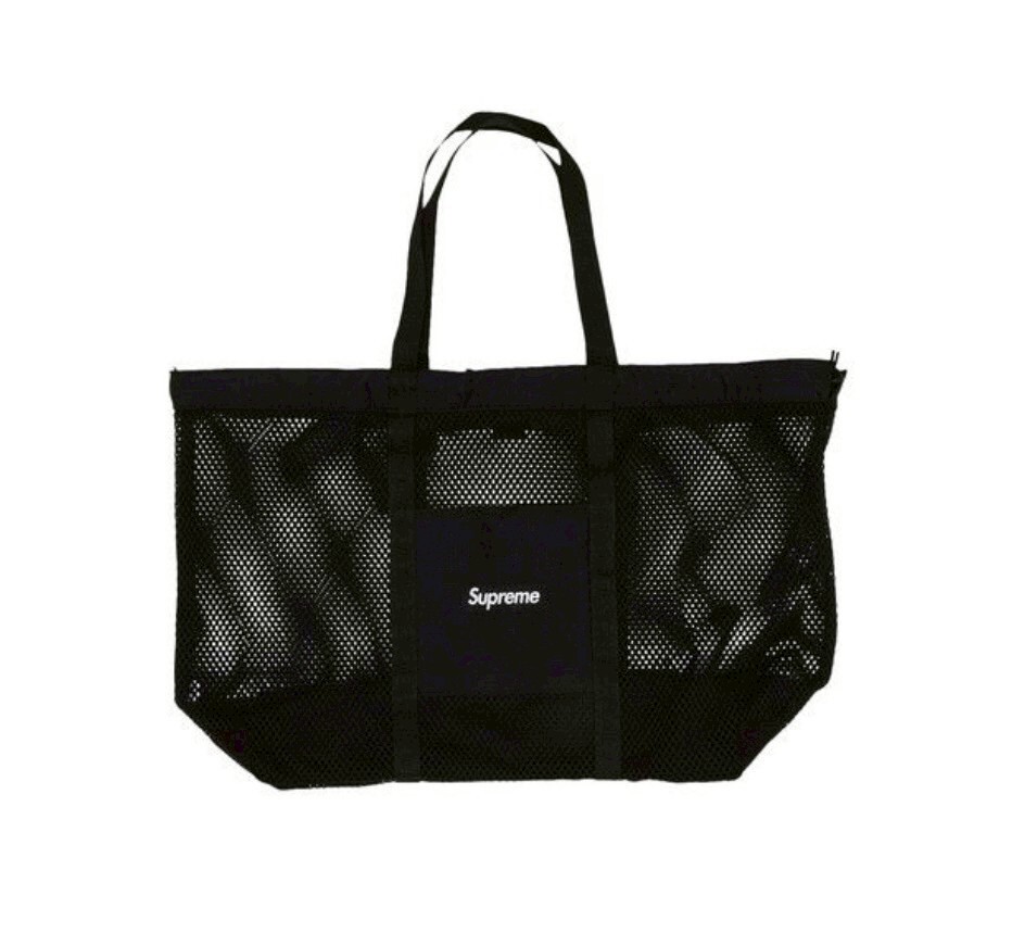 【Focus Store】現貨秒發 Supreme SS25 Mesh Tote "Black" 黑色 網眼布托特包