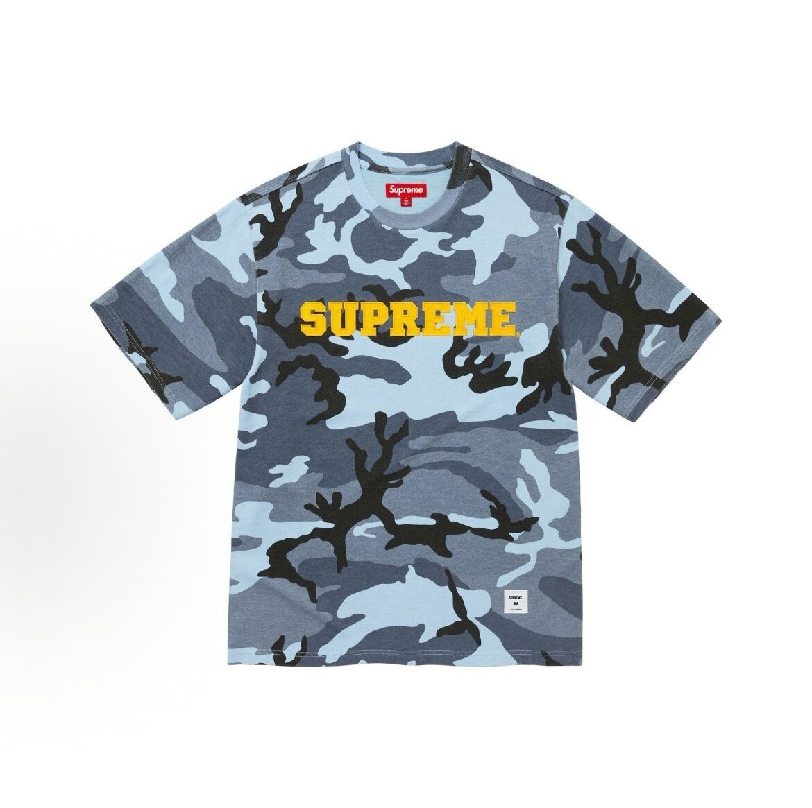 【Focus Store】現貨秒發 Supreme FW25 Collegiate S/S Top "Blue Camo" 藍色迷彩 短袖