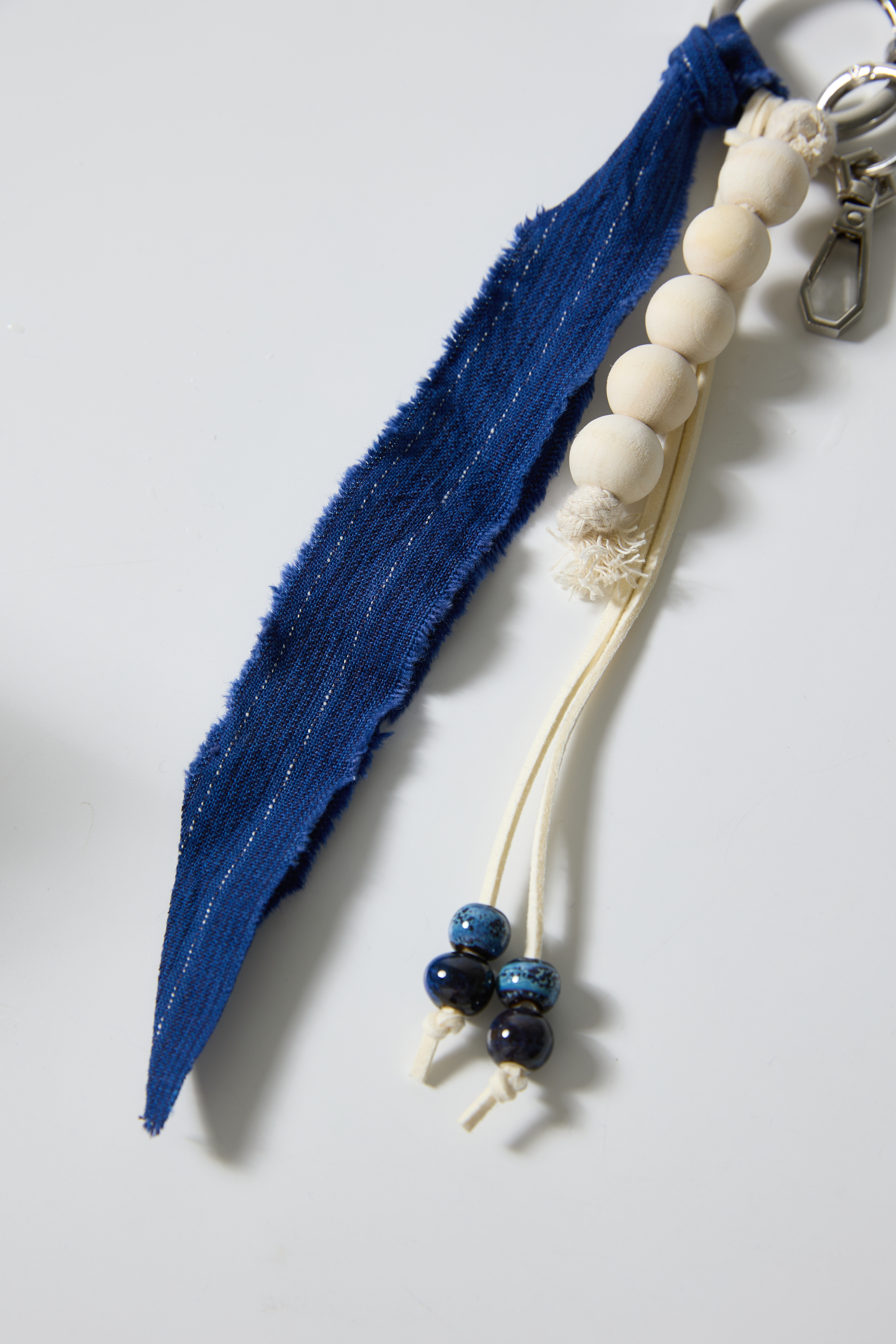 Tokyo Stroll Indigo Dyed Fabric Pants Chain | Blue｜Hong Kong Original Design