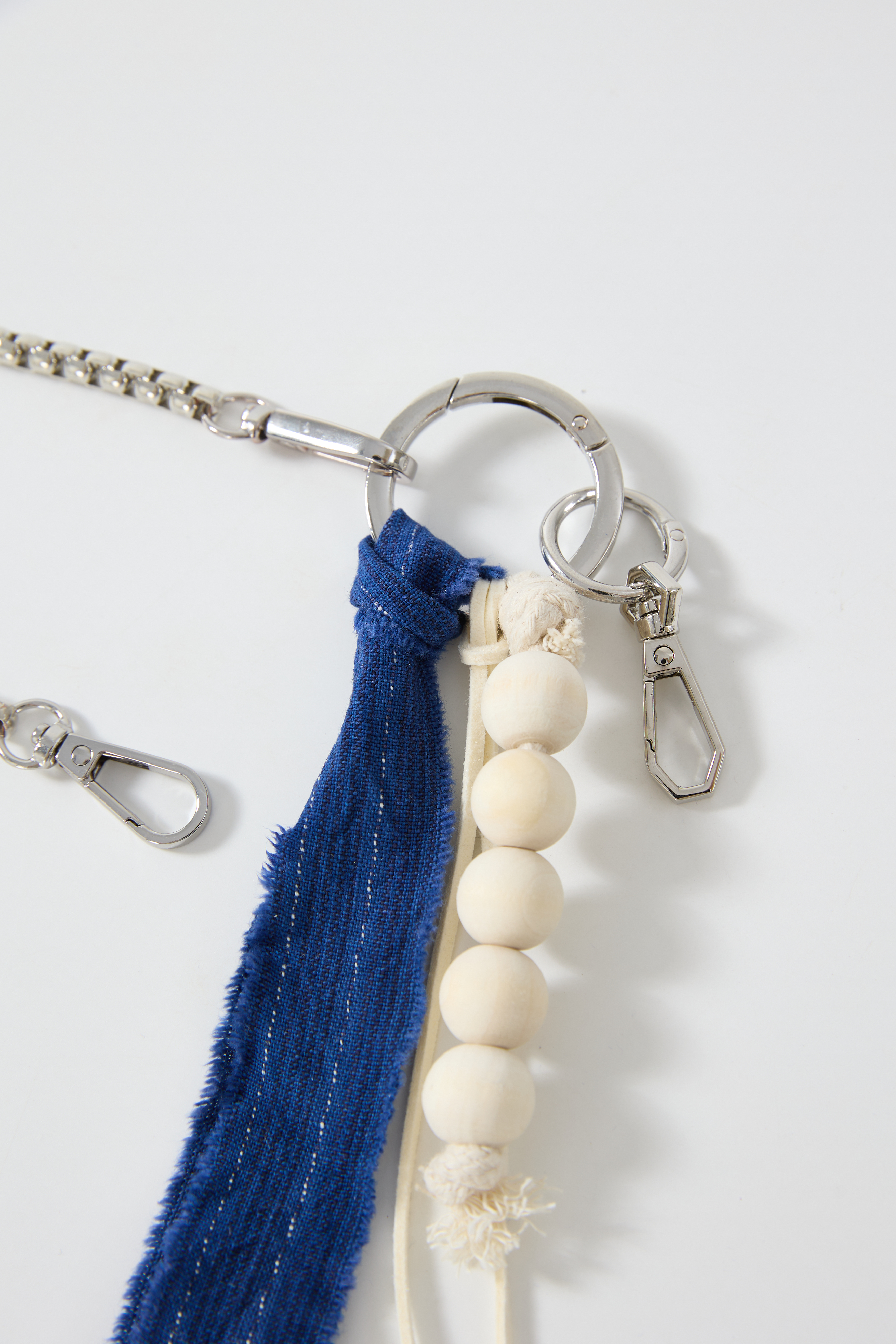 Tokyo Stroll Indigo Dyed Fabric Pants Chain | Blue｜Hong Kong Original Design