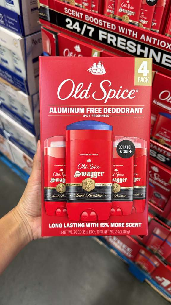 BC002 Old Spice Swagger 男士無鋁香體膏85G（4支裝）