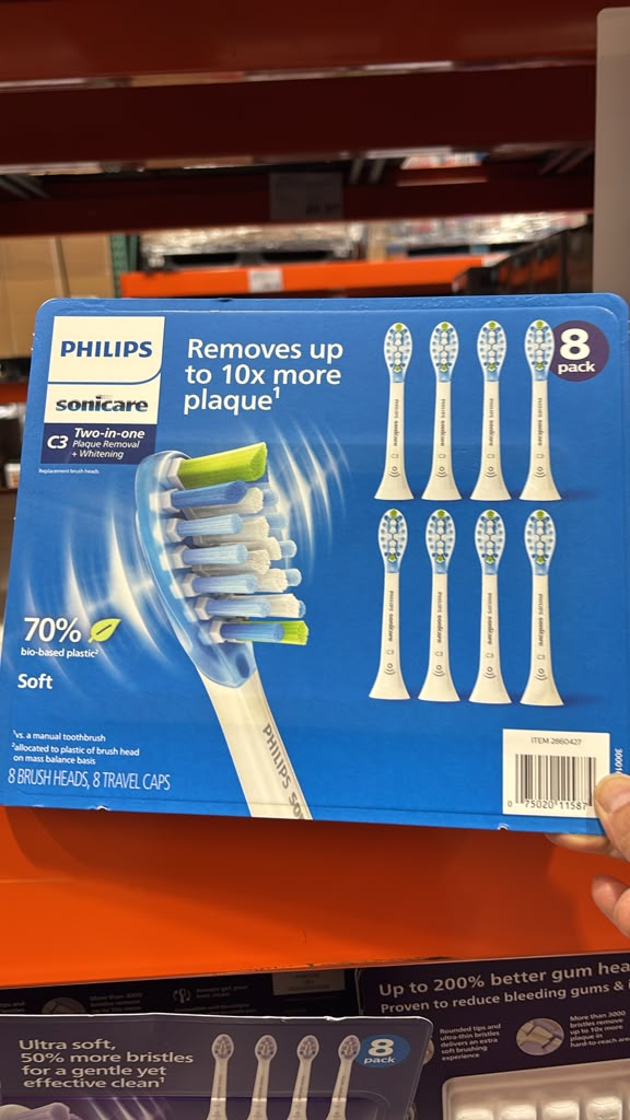 BC008 Philips Sonicare C3 頂級清潔與美白替換刷頭8個裝