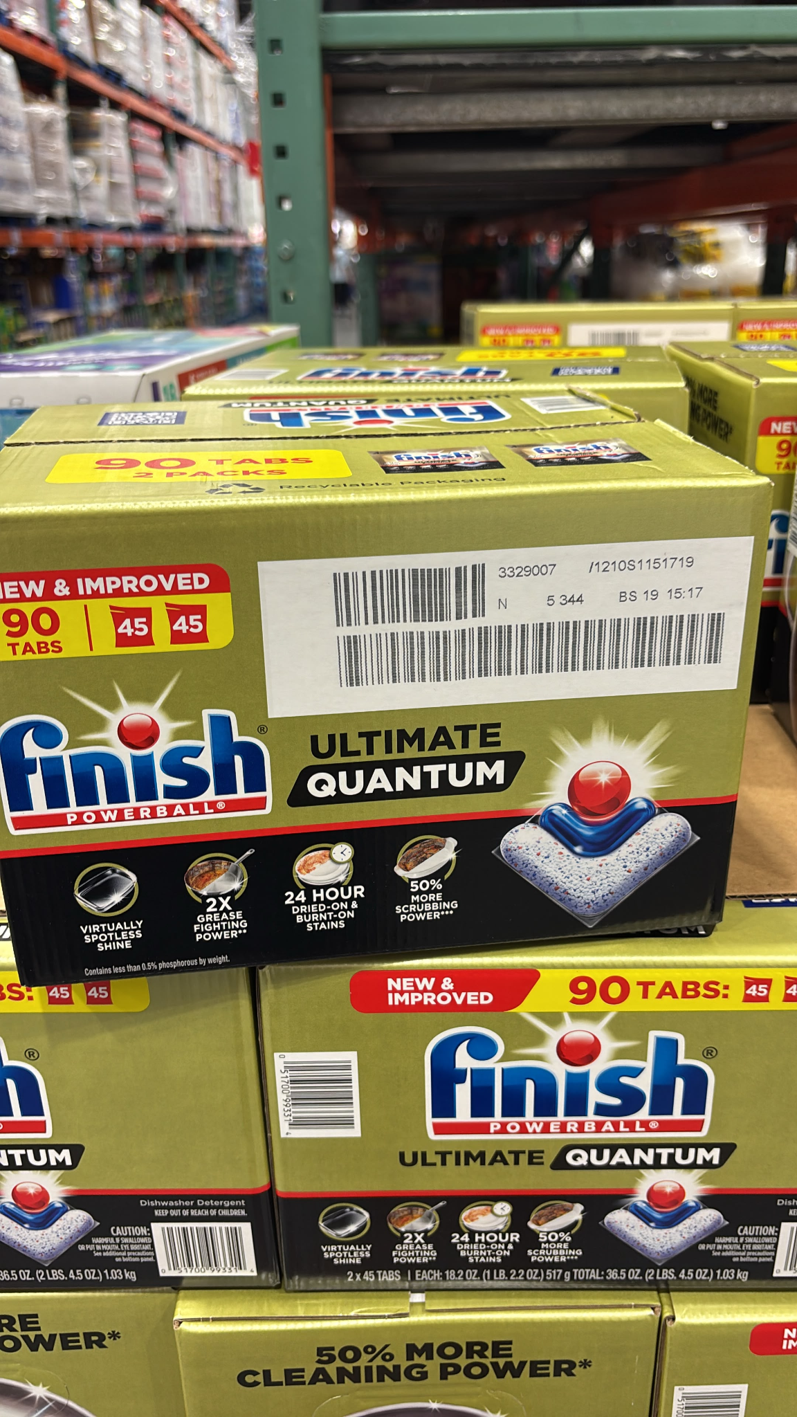 BC024 Finish Powerball Ultimate Quantum 洗碗機多效合一洗滌球90粒