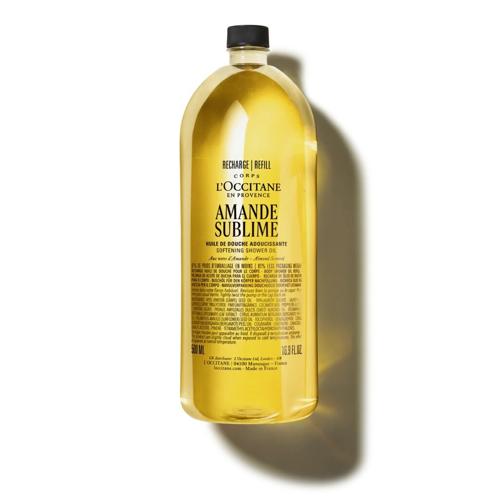 L'Occitane 歐舒丹杏仁柔膚沐浴油補充裝 500ml