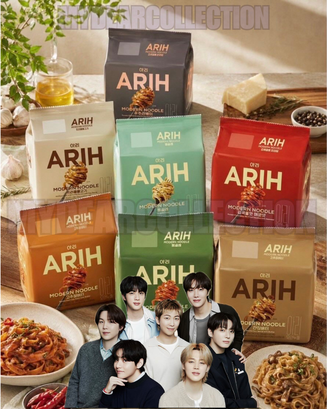 預 購 產 品丨ARMY必搶🔥｜韓國天團 BTS 防彈少年團 ARIH 義式寬扁麵系列 Modern Noodle