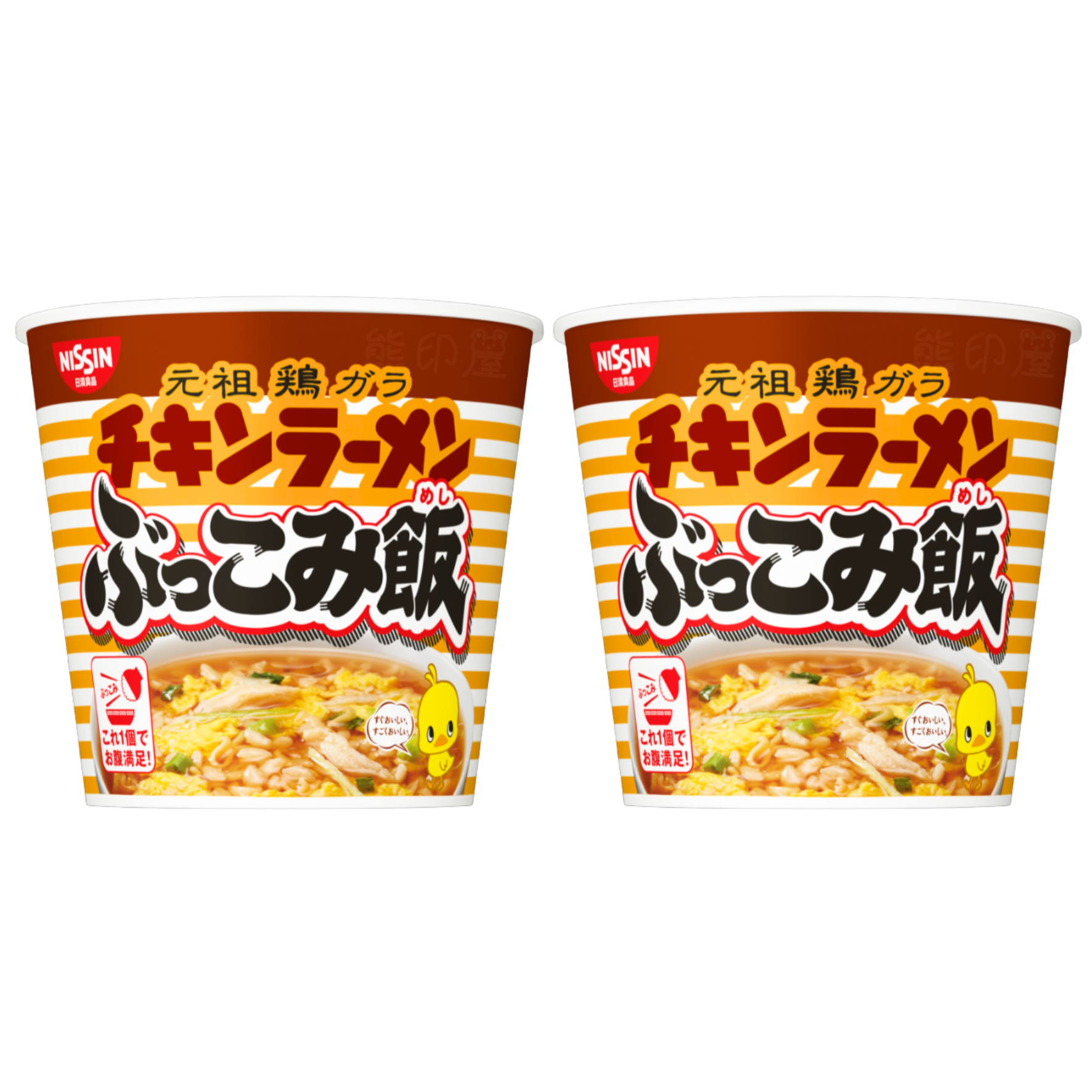 日清元祖雞風味雜燴即食杯飯64G X 2 杯 (啡)