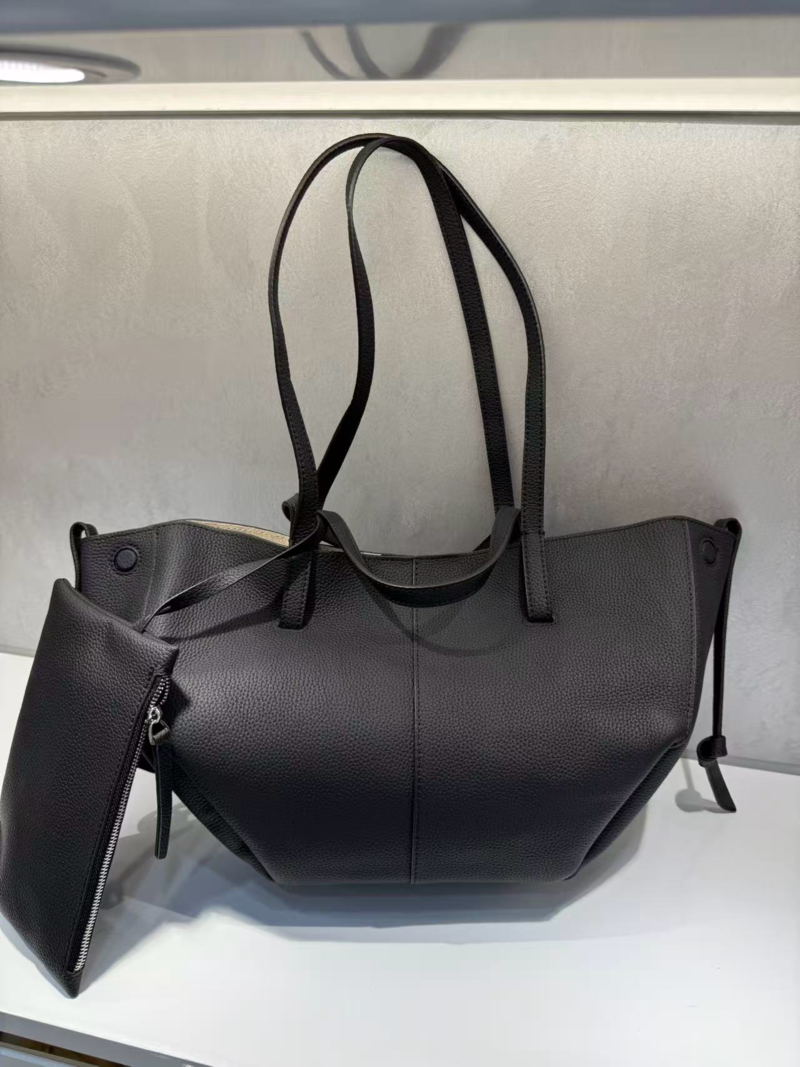 日本🇯🇵品牌 Nadeshiko 真皮Tote單肩袋 （BLACK黑色/啡色/大象灰）