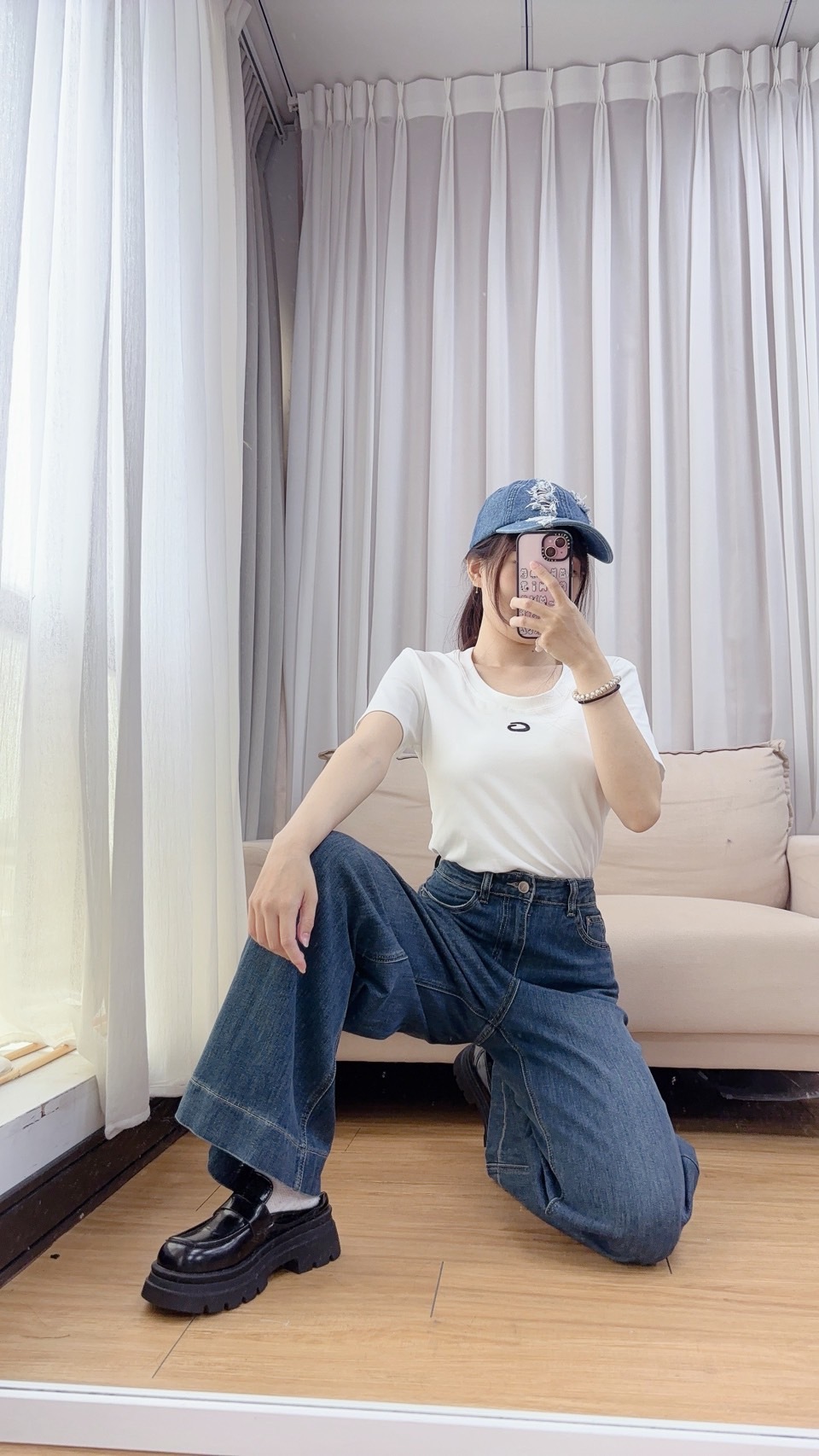 後露背三條線設計感上衣