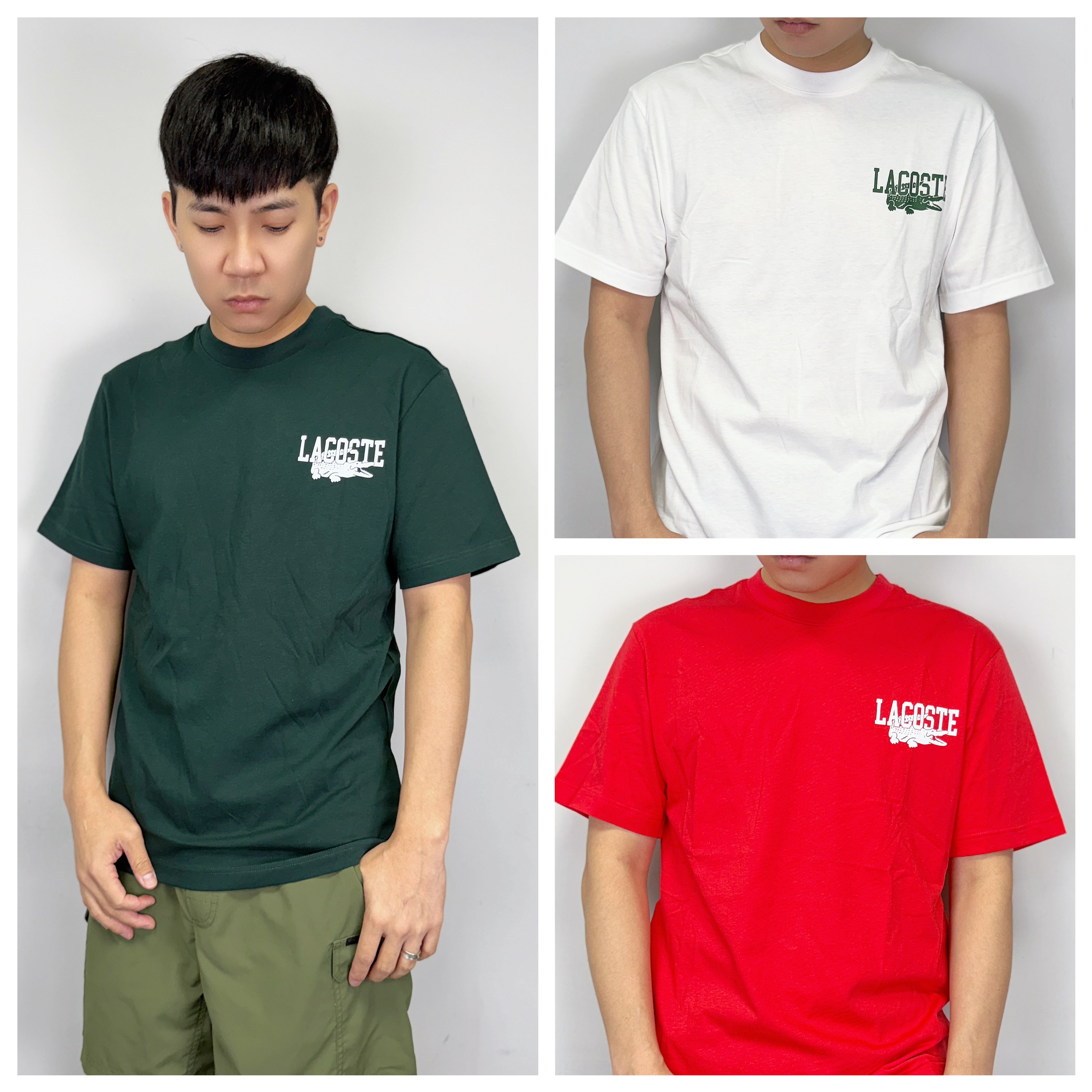 Lacoste 鱷魚 側邊鱷魚字母 短袖上衣 短T