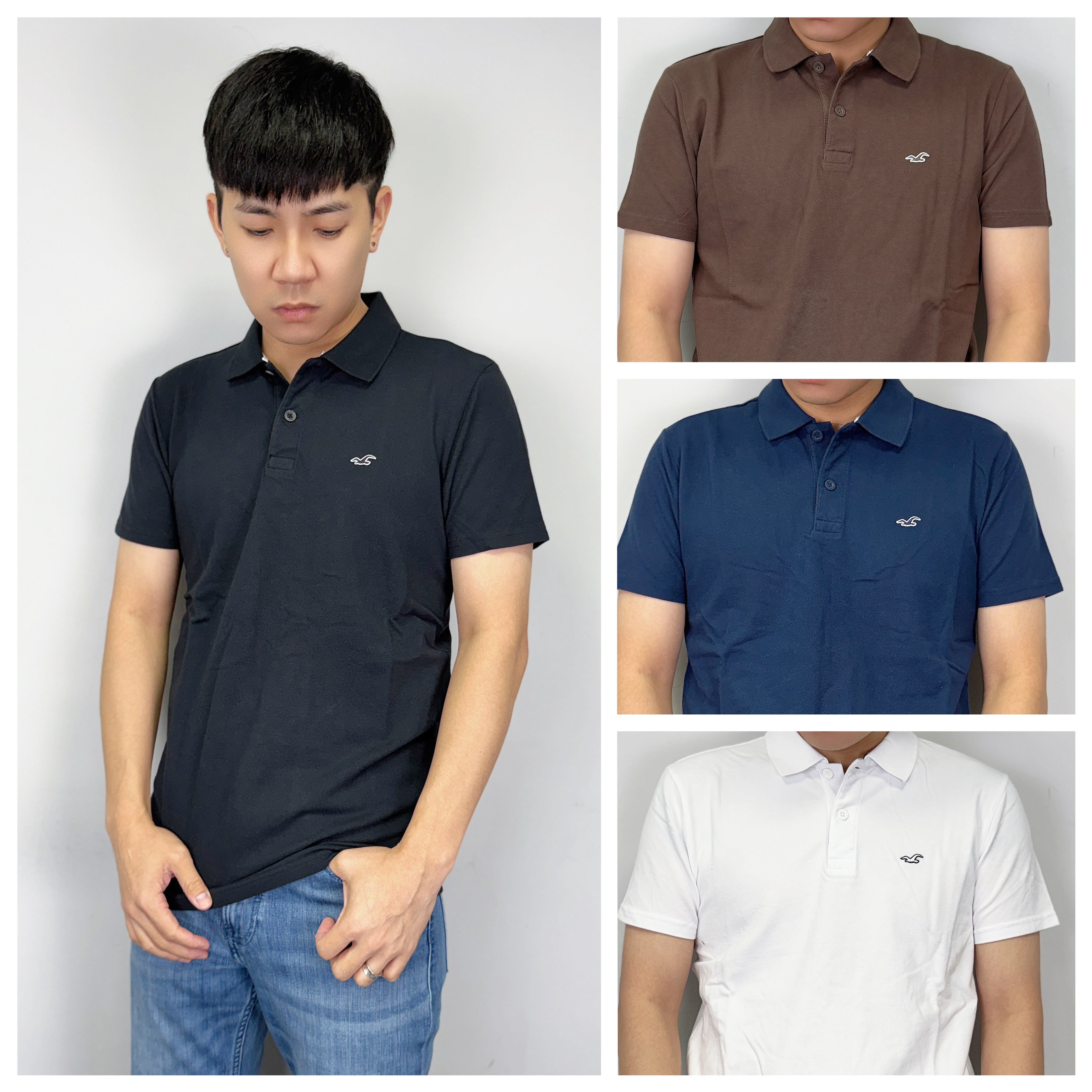 Hollister 海鷗 小Logo 素面 Polo衫 短袖上衣