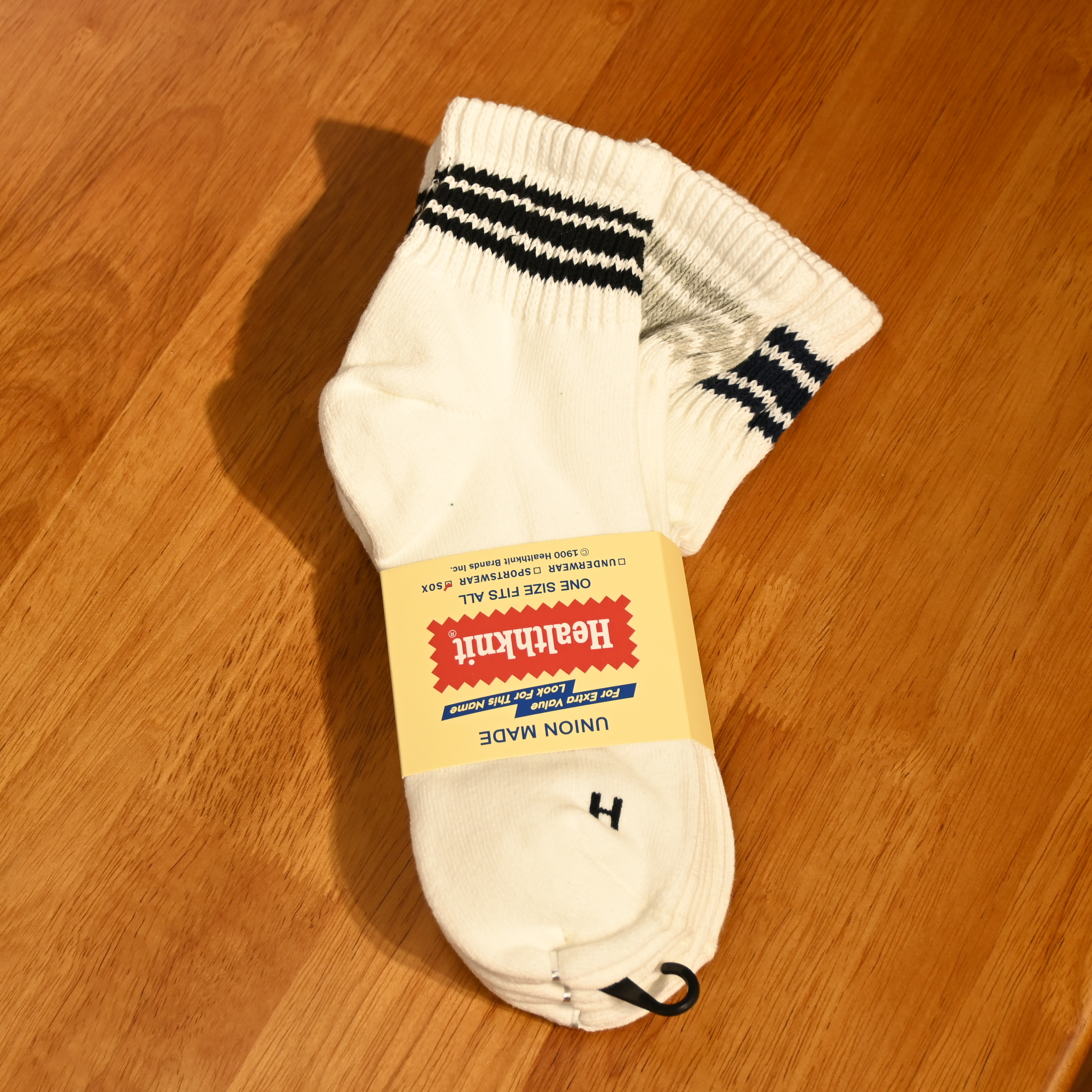Healthknit Sinker 3 Line 3P Socks Short
