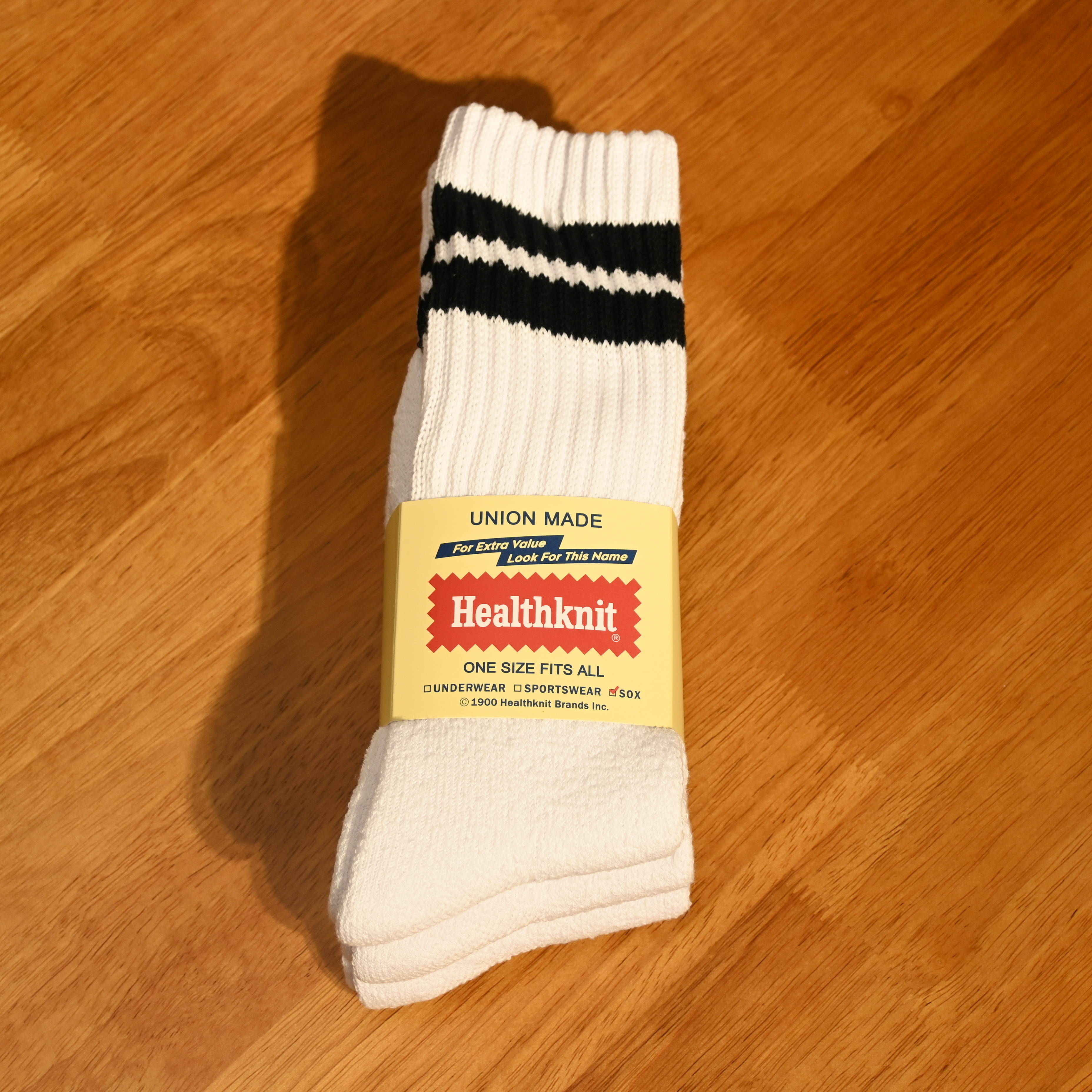 Healthknit Sinker Two Line 3P Socks