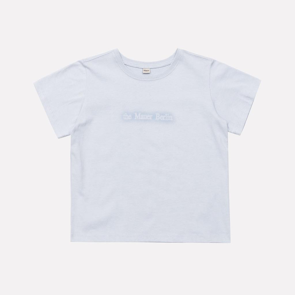 the Mauer Berlin｜MAUER EDGE POINT LOGO CROP TEE (3colors)