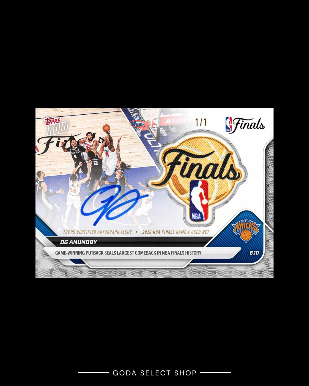 OG Anunoby - 2025-26 NBA Topps NOW® - 球員卡 驚天大逆轉 #336