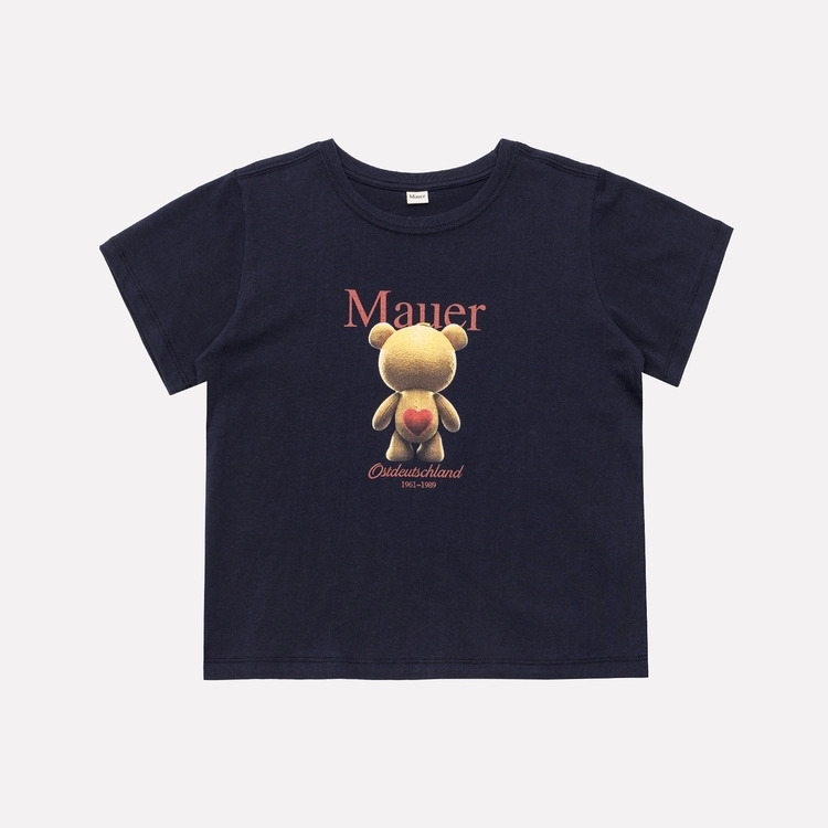 the Mauer Berlin｜熊仔 MAUER BER-BEAR GRAPHIC CROP TEE (4colors)